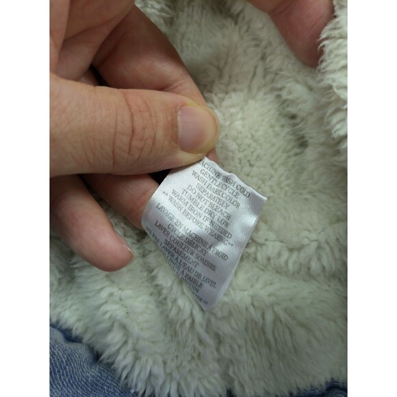 Z Supply Women's Gia All Day Knit Denim Fleece Aztec Shirt Jacket Shacket Small - Picture 9 of 11